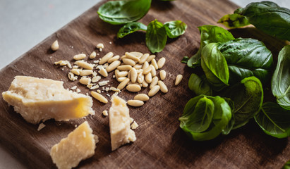 ingredients for pesto