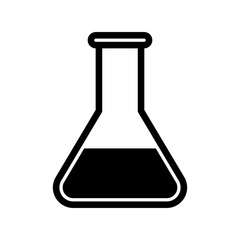 Chemical test tube pictogram icon. Test tube Icon on the white background. Lab icon. Vector illustration