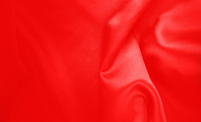glossy silk drapery.