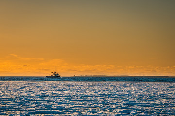 Beautiful long exposure seascape beach images of Cape Sable Island, Nova Scotia, Canada.