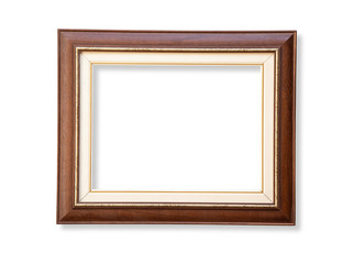 wooden frame isolated