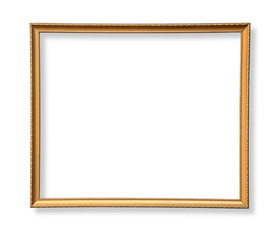 antique wooden frame  isolated