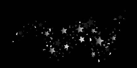 Silver glitter confetti