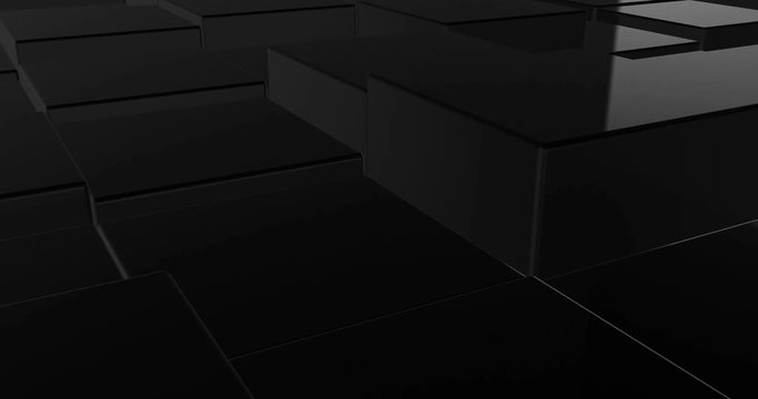black cubes flooring animation