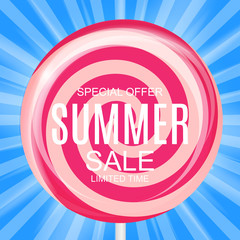 Summer Sale concept Background. Vector Illustration