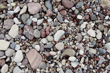 Pebble on the beach texture