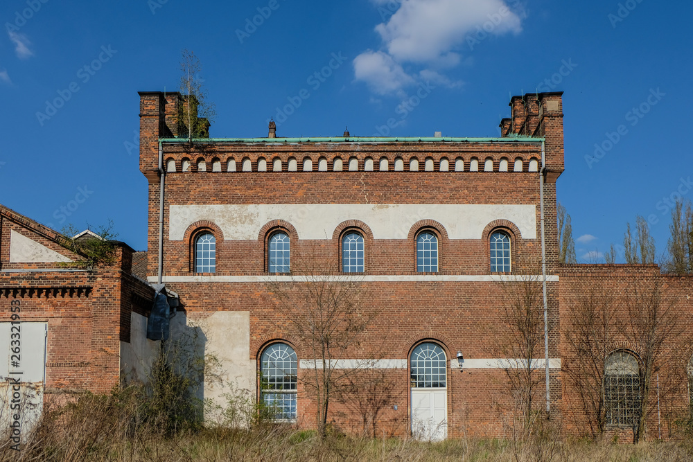 Wall mural Ruin of an old industrial building