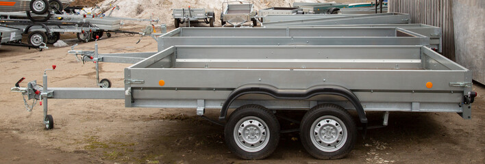 Open car trailer