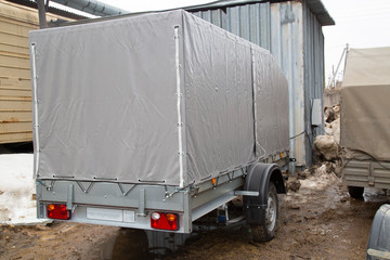 Open car trailer