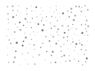 Random falling silver stars