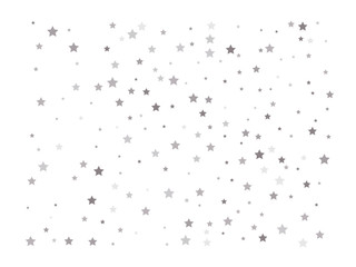Random falling silver stars
