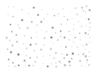 Random falling silver stars