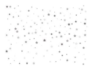 Random falling silver stars