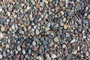 dark colored gravel pebble for background