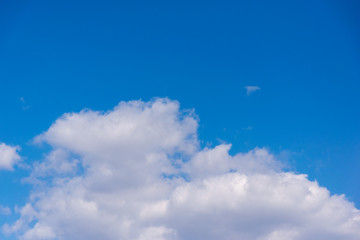 blue sky with white clouds