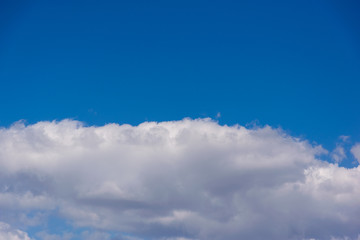 blue sky with white clouds