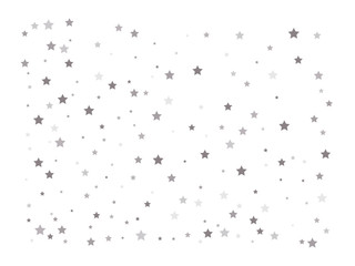 Random falling silver stars