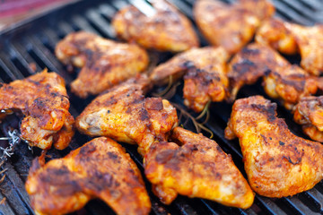 Grilled chicken wings