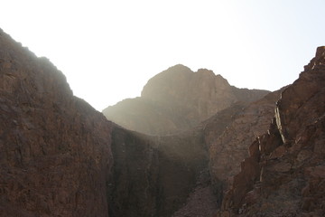 Sunset over the mountains