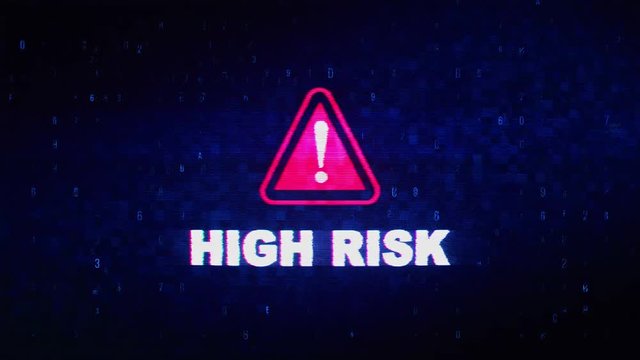 High Risk Text Digital Noise Glitch Effect Tv Screen Background. Login and Password With System Error Security ,Hacking Alert , Cyber Crime Attack Computer Error Distortion Message .