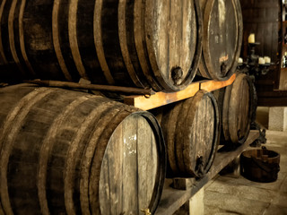 Douro Valley, Wine Farm Barrels, Portugal