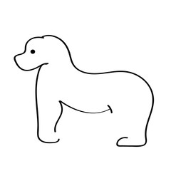 Minimalistic gorilla pattern. Children's illustration