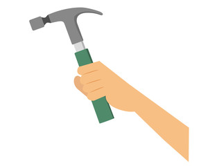 釘　トンカチ　打つ　手