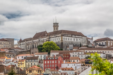Fototapeta na wymiar View of the famous Public University of Coimbra