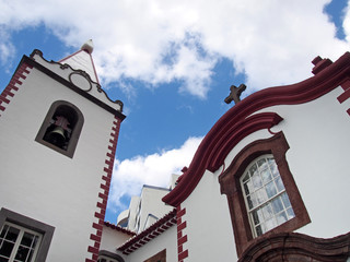 the historic chapel of Penha de França in funchal built in 1622 and today seving as a church for...