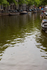 Fototapeta na wymiar アムステルダムの運河