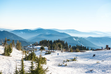 Blue Mountains on the horizon