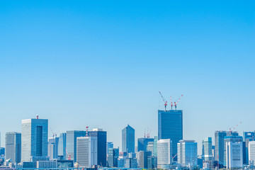 Fototapeta na wymiar 東京の風景 Tokyo city skyline , Japan