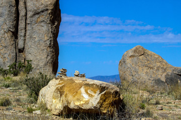 Trail marker at City of Rocks State Park in southern New Mexico