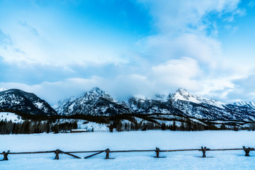 Mountains in the Winter, Tetons