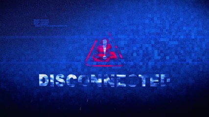 Disconnected Text Digital Noise Glitch Effect Tv Screen Loop Background. Login and Password With System Error Security ,Hacking Alert , Cyber Crime Attack Computer Error Distortion Message . - Powered by Adobe