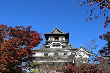 晩秋の犬山城