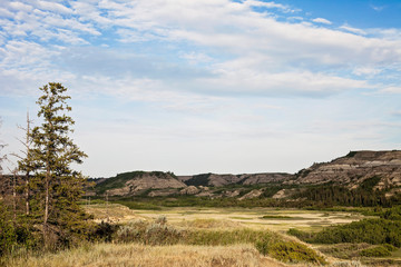Prairie badlands