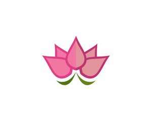 Beauty Vector Lotus flowers design logo Template 