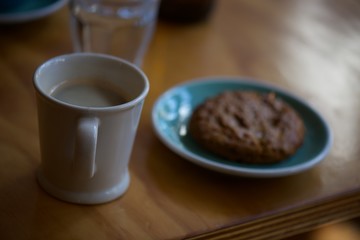 cup of coffee on table