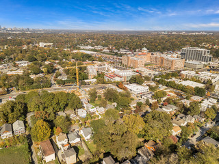 aerial photo of atlanta neighborhood