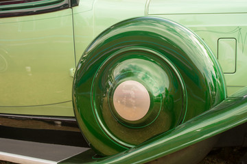 Car part art is specifically cropped to create interesting designs from classic American cars 04/19/2019
