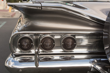 Obraz premium Car part art is specifically cropped to create interesting designs from classic American cars 04/19/2019