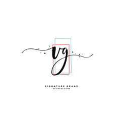 V G VG Initial letter handwriting and  signature logo.