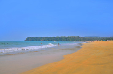 Fototapeta na wymiar Agonda beach in Goa.