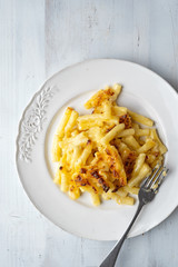 rustic golden creamy mac macaroni and cheese