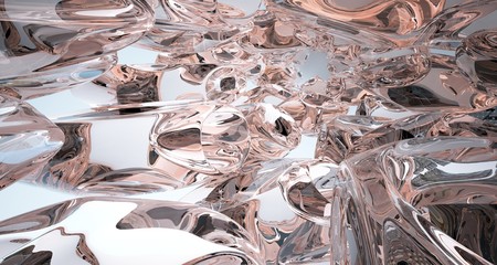 Abstract  concrete and coquina parametric smooth interior. 3D illustration and rendering.