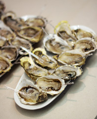 Oyster with sauce