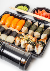 sushi set in a package