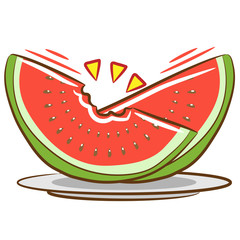 illustration of watermelon