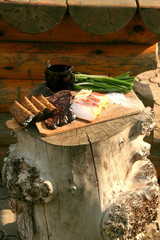 еда на природе.